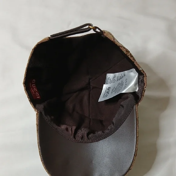 Gucci Brown Monogram Crystal Cap - Picture 4 of 5